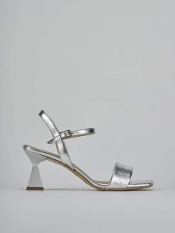 Outlet Sandalo tacco 7 cm pelle Donna Sandali Tacco Alto