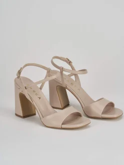 Sale Sandalo tacco 7 cm pelle Donna Sandali Tacco Alto