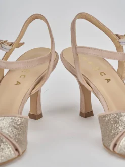 New Sandalo tacco 7 cm pelle Donna Sandali Tacco Alto