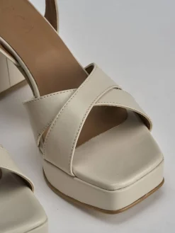 Sale Sandalo tacco 8 cm pelle Donna Sandali Tacco Alto