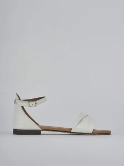 Hot Sandalo tacco 1 cm pelle Donna Sandali Tacco Basso