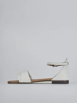 Hot Sandalo tacco 1 cm pelle Donna Sandali Tacco Basso