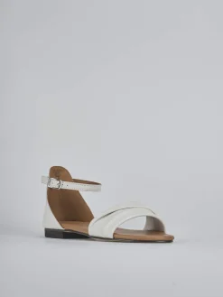 Hot Sandalo tacco 1 cm pelle Donna Sandali Tacco Basso