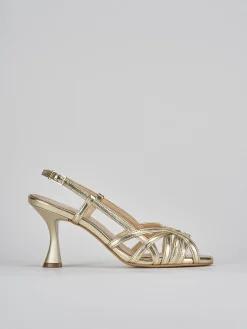 New Sandalo tacco 7 cm pelle Donna Sandali Tacco Alto