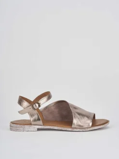 Sale Sandalo tacco 1 cm pelle Donna Sandali Tacco Basso