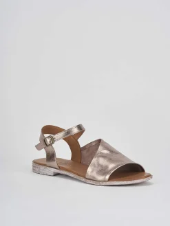 Sale Sandalo tacco 1 cm pelle Donna Sandali Tacco Basso