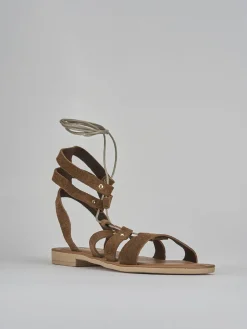 Best Sandalo tacco 1 cm camoscio Donna Sandali Tacco Basso