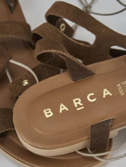 Best Sandalo tacco 1 cm camoscio Donna Sandali Tacco Basso