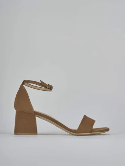 Sale Sandalo tacco 6 cm camoscio Donna Sandali Tacco Alto