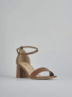 Outlet Sandalo tacco 6 cm pelle Donna Sandali Tacco Alto