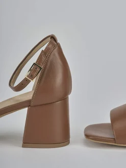 Outlet Sandalo tacco 6 cm pelle Donna Sandali Tacco Alto