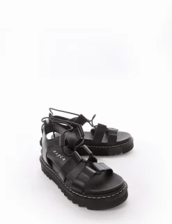 Clearance Sandalo tacco 1 cm Donna Sandali Tacco Basso