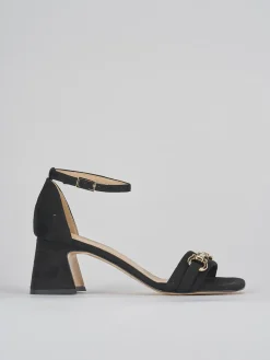 Discount Sandalo tacco 6 cm camoscio Donna Sandali Tacco Alto