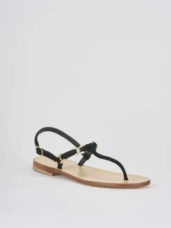 Discount Sandalo tacco 1 cm camoscio Donna Sandali Tacco Basso