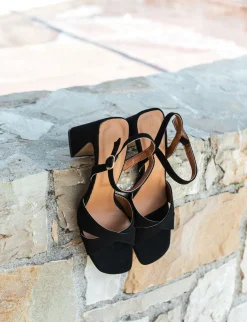 Hot Sandalo tacco 8 cm camoscio Donna Sandali Tacco Alto