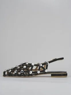 Online Sandalo tacco 1 cm camoscio Donna Sandali Tacco Basso