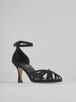 Sandalo tacco 7 cm camoscio Donna Sandali Tacco Alto