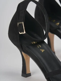 Sandalo tacco 7 cm camoscio Donna Sandali Tacco Alto