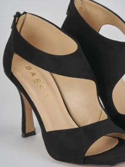 New Sandalo tacco 9 cm camoscio Donna Sandali Tacco Alto