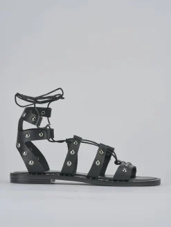 Sale Sandalo tacco 1 cm pelle Donna Sandali Tacco Basso