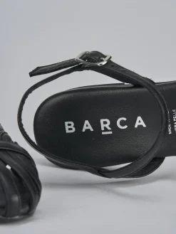 Sale Sandalo tacco 1 cm pelle Donna Sandali Tacco Basso