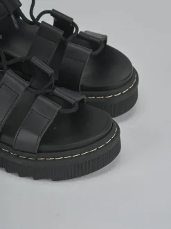 Sale Sandalo tacco 1 cm pelle Donna Sandali Tacco Basso