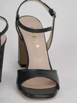 Outlet Sandalo tacco 7 cm pelle Donna Sandali Tacco Alto