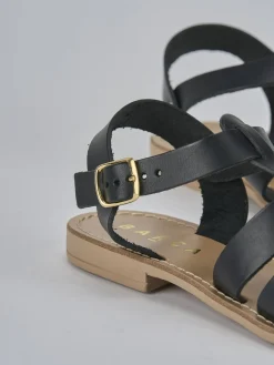 Discount Sandalo tacco 1 cm pelle Donna Sandali Tacco Basso