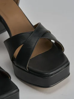 Sandalo tacco 8 cm pelle Donna Sandali Tacco Alto