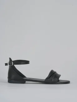 Hot Sandalo tacco 1 cm pelle Donna Sandali Tacco Basso