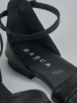 Hot Sandalo tacco 1 cm pelle Donna Sandali Tacco Basso