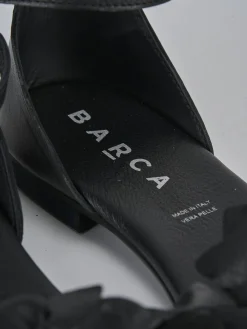 Clearance Sandalo tacco 1 cm pelle Donna Sandali Tacco Basso