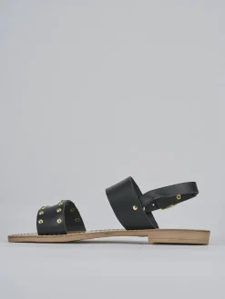 Discount Sandalo tacco 1 cm pelle Donna Sandali Tacco Basso