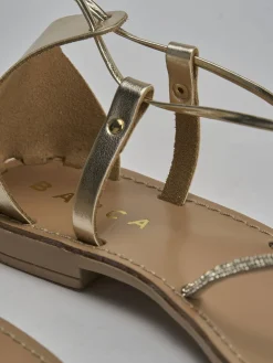 New Sandalo tacco 1 cm pelle Donna Sandali Tacco Basso