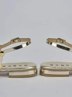 Sandalo tacco 2 cm pelle Donna Sandali Tacco Basso