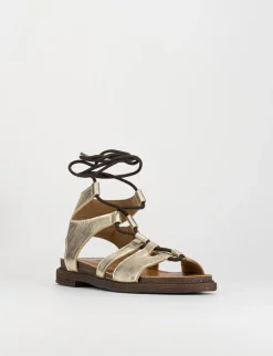 Clearance Sandalo tacco 1 cm pelle Donna Sandali Tacco Basso