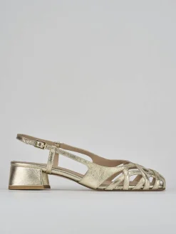 Outlet Sandalo tacco 5 cm pelle Donna Sandali Tacco Alto