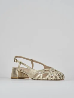 Outlet Sandalo tacco 5 cm pelle Donna Sandali Tacco Alto