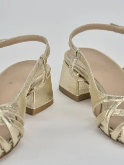 Outlet Sandalo tacco 5 cm pelle Donna Sandali Tacco Alto