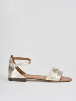 Hot Sandalo tacco 1 cm pelle Donna Sandali Tacco Basso