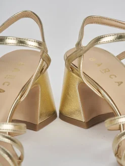 Discount Sandalo tacco 6 cm pelle Donna Sandali Tacco Alto