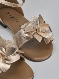 Clearance Sandalo tacco 1 cm laminato Donna Sandali Tacco Basso