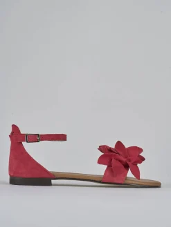 New Sandalo tacco 1 cm camoscio Donna Sandali Tacco Basso