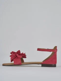 New Sandalo tacco 1 cm camoscio Donna Sandali Tacco Basso