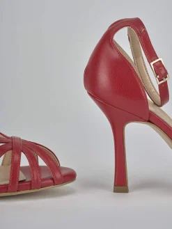 Clearance Sandalo tacco 9 cm pelle Donna Sandali Tacco Alto