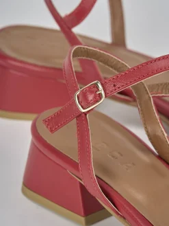 Online Sandalo tacco 3 cm pelle Donna Sandali Tacco Basso