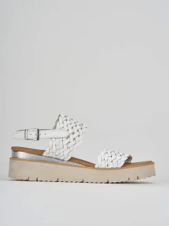 Outlet Sandalo zeppa 3 cm pelle Donna Sandali Zeppa