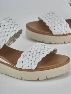 Outlet Sandalo zeppa 3 cm pelle Donna Sandali Zeppa