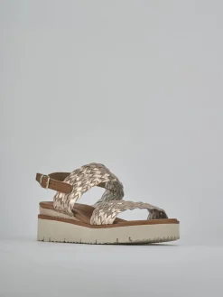 Best Sandalo zeppa 3 cm pelle Donna Sandali Zeppa