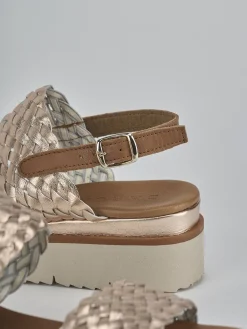 Best Sandalo zeppa 3 cm pelle Donna Sandali Zeppa